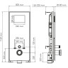 Система инсталляции для унитазов WASSERKRAFT ABENS 20TLT.010.ME.BL.MG01