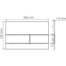 Система инсталляции для унитазов WASSERKRAFT DILL 61TLT.010.ME.PG04