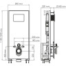 Система инсталляции для унитазов WASSERKRAFT GLAN66TLT.010.ME.BL.BN04
