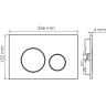 Система инсталляции для унитазов WASSERKRAFT GLAN 66TLT.010.ME.WH.BN02