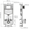 Система инсталляции для унитазов WASSERKRAFT VILS 56TLT.010.ME.WH03