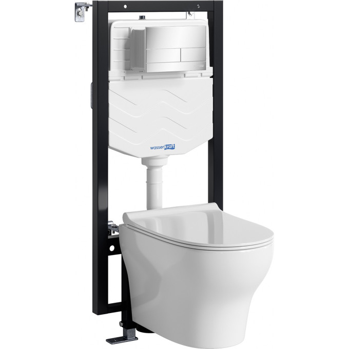 Система инсталяции с унитазом WASSERKRAFT VILS 56TLT.010.ME.CH04.H001